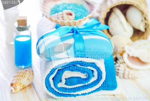 Image of Soap and towels