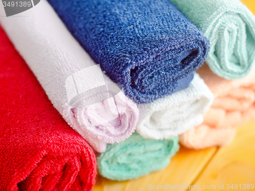 Image of color towels