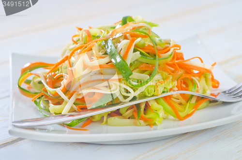 Image of salad with celery and carrot