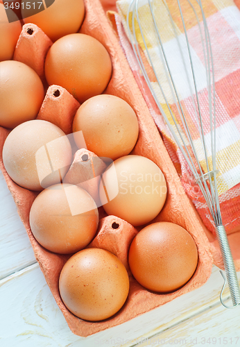 Image of raw eggs