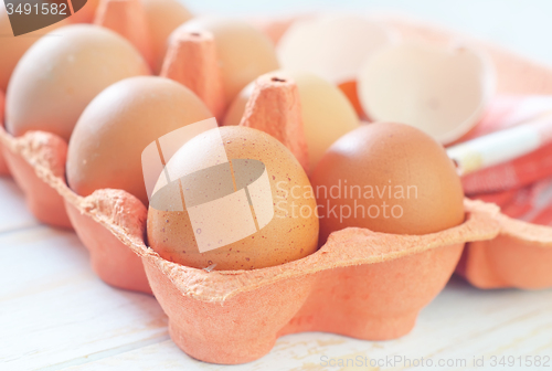 Image of raw eggs