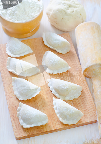 Image of ingredients for dough and dumpling