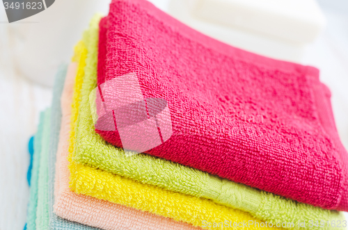 Image of soap and towels