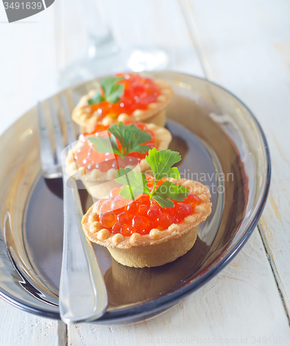 Image of tartalets with caviar