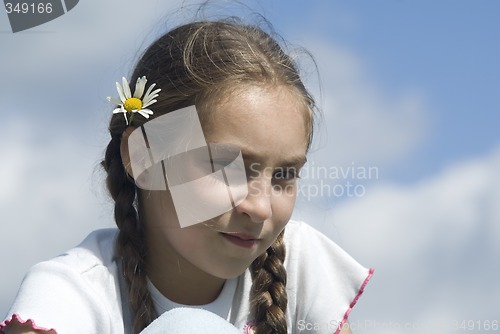 Image of Girl and camomile III