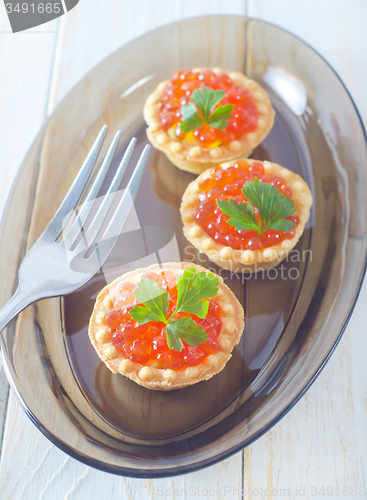 Image of tartalets with caviar
