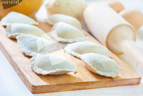 Image of ingredients for dough and dumpling