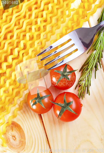 Image of raw pasta