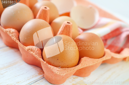 Image of raw eggs