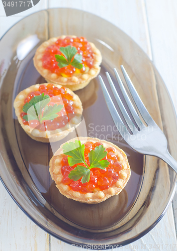 Image of tartalets with caviar