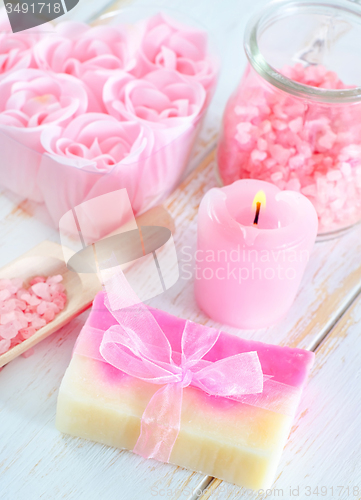 Image of sea salt and soap