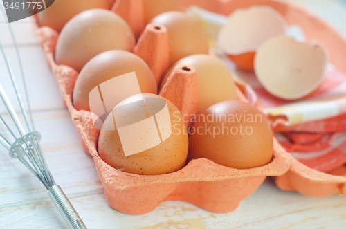 Image of raw eggs