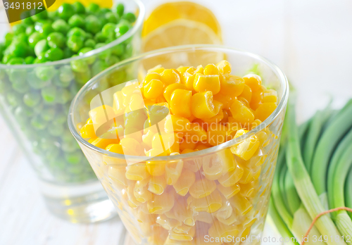 Image of corn and peas