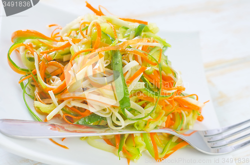 Image of salad with celery and carrot