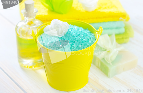 Image of aroma salt and soap