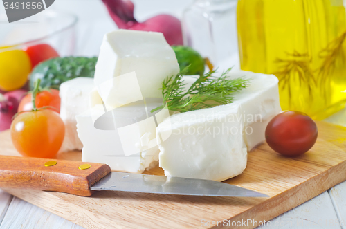 Image of ingredients for greek salad