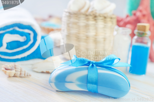 Image of Soap and towels