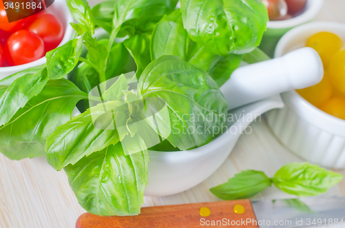 Image of basil and tomato