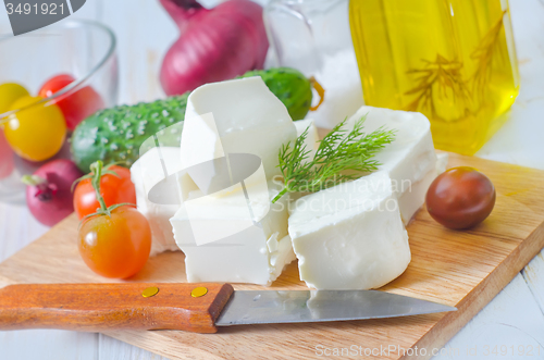 Image of ingredients for greek salad