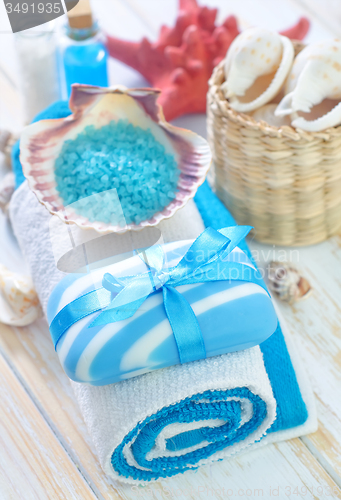 Image of Soap and towels