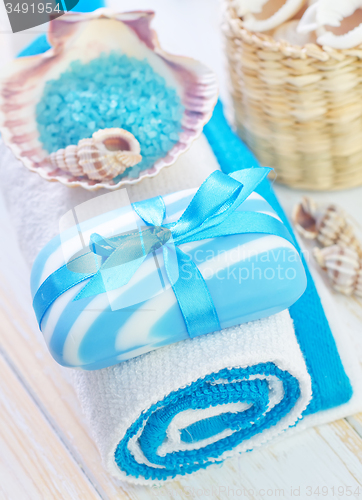 Image of Soap and towels
