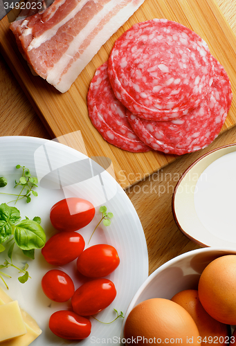 Image of Ingredients of Omelet