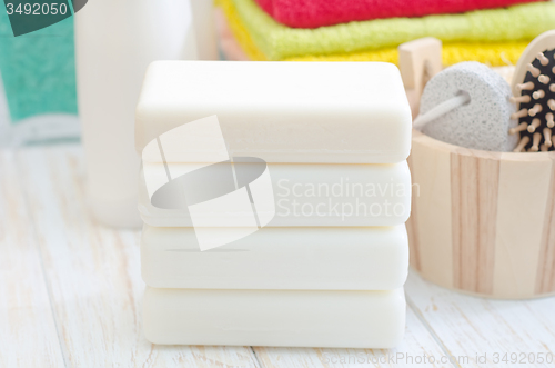 Image of soap and towels