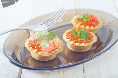 Image of tartalets with caviar