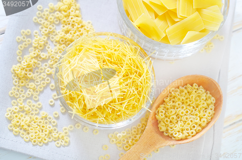 Image of raw pasta