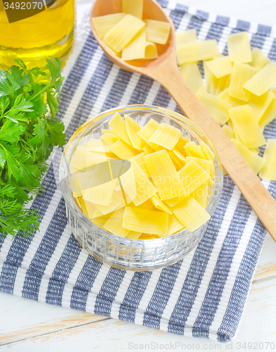 Image of raw pasta