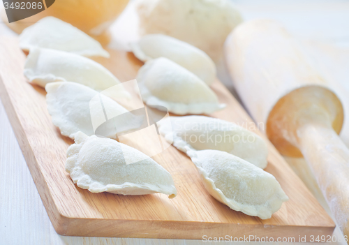 Image of ingredients for dough and dumpling