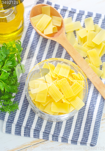 Image of raw pasta