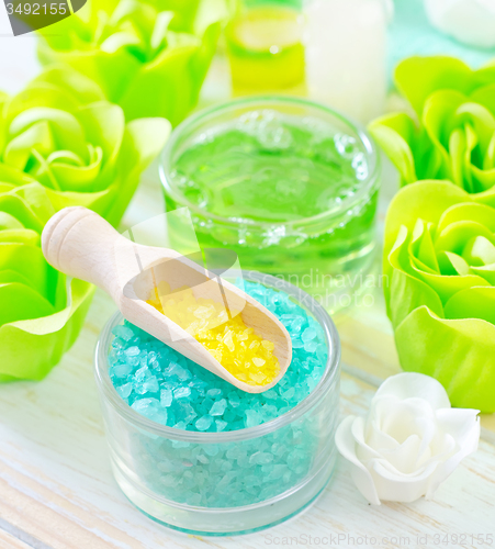 Image of sea salt and soap