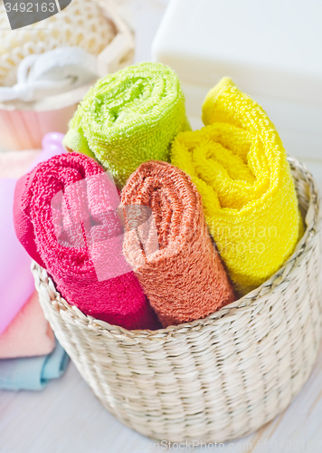 Image of color towels