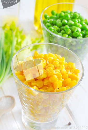 Image of corn and peas