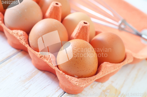 Image of raw eggs