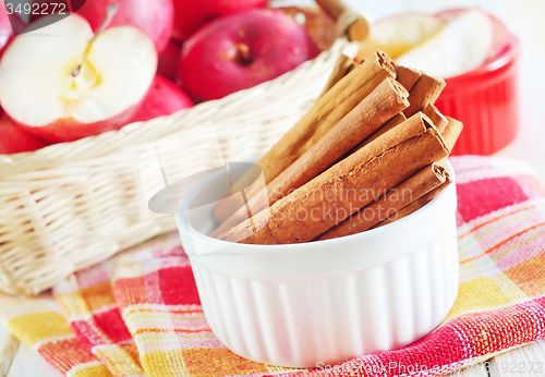 Image of apples and cinnamon