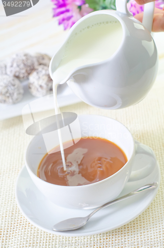 Image of cocoa with candy