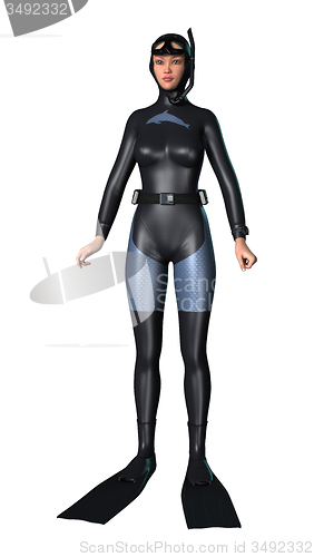 Image of Female Diver