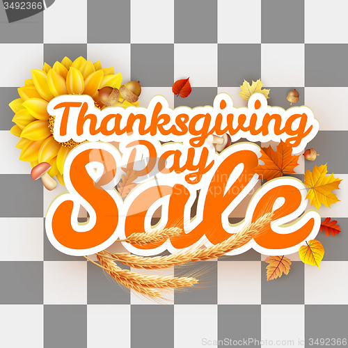 Image of Thanksgiving Day sale. EPS 10