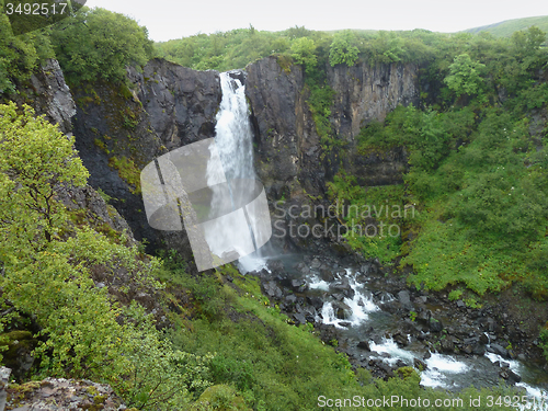 Image of waterfall in Iceland