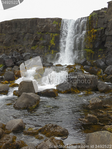 Image of waterfall in Iceland