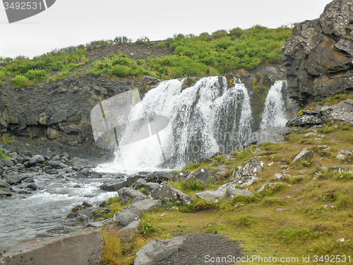 Image of waterfall in Iceland