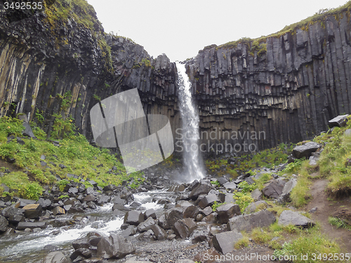 Image of waterfall in Iceland