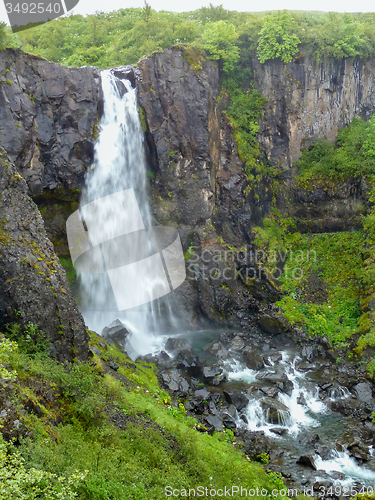 Image of waterfall in Iceland