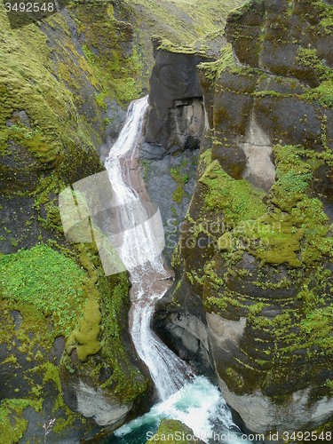 Image of waterfall in Iceland