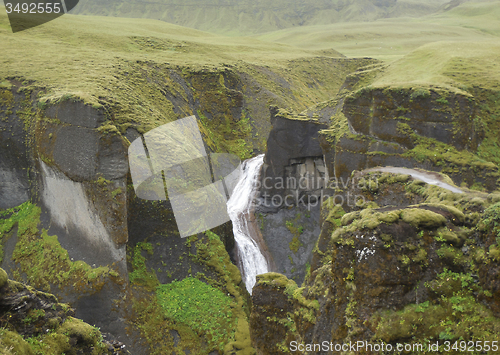 Image of waterfall in Iceland