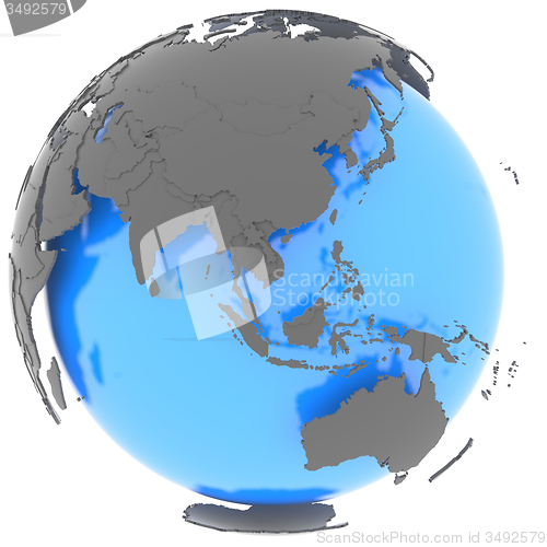 Image of Eastern Hemisphere on the planet