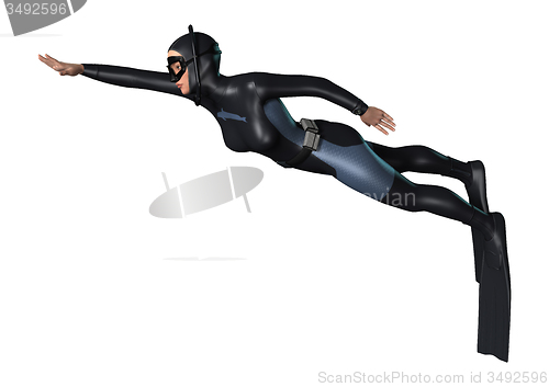 Image of Female Diver