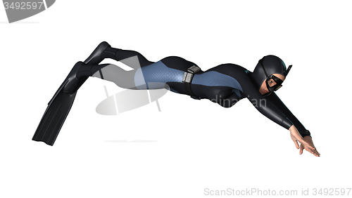 Image of Female Diver